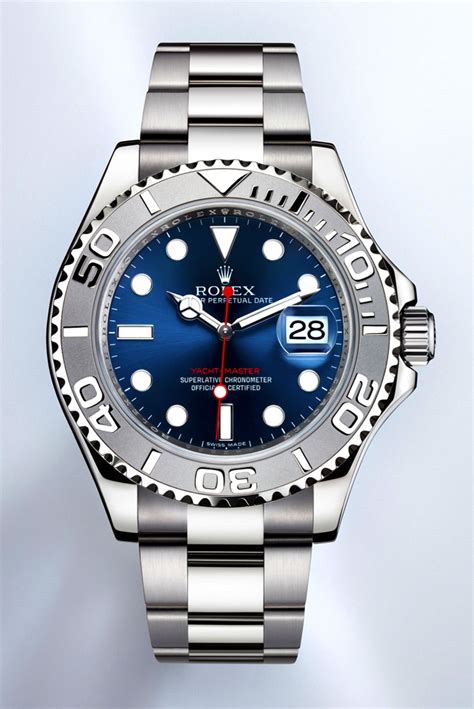 rolex yatch master blue dial|yacht master rolex blue face.